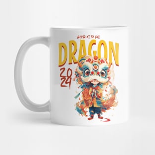 Chinese New Year Dragon Dance Boy Tee: Gong Xi Fa Cai 2024! Mug